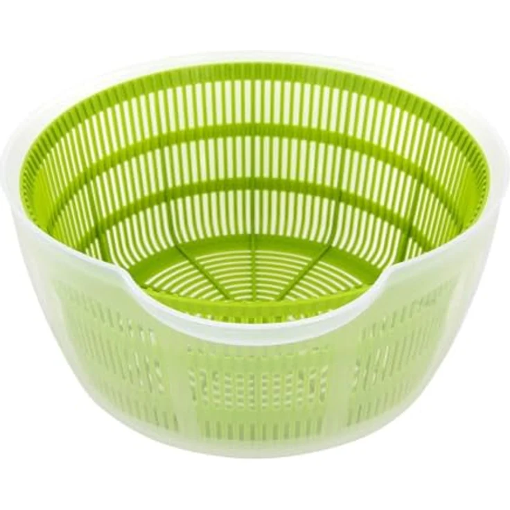 Westmark Salatschleuder, Kunststoff, Durchmesser: 26 cm, Höhe: 21,5 cm, Fassungsvermögen: 5 Liter, Fortuna, Transparent-Apfelgrün, 2432224A – Bild 3