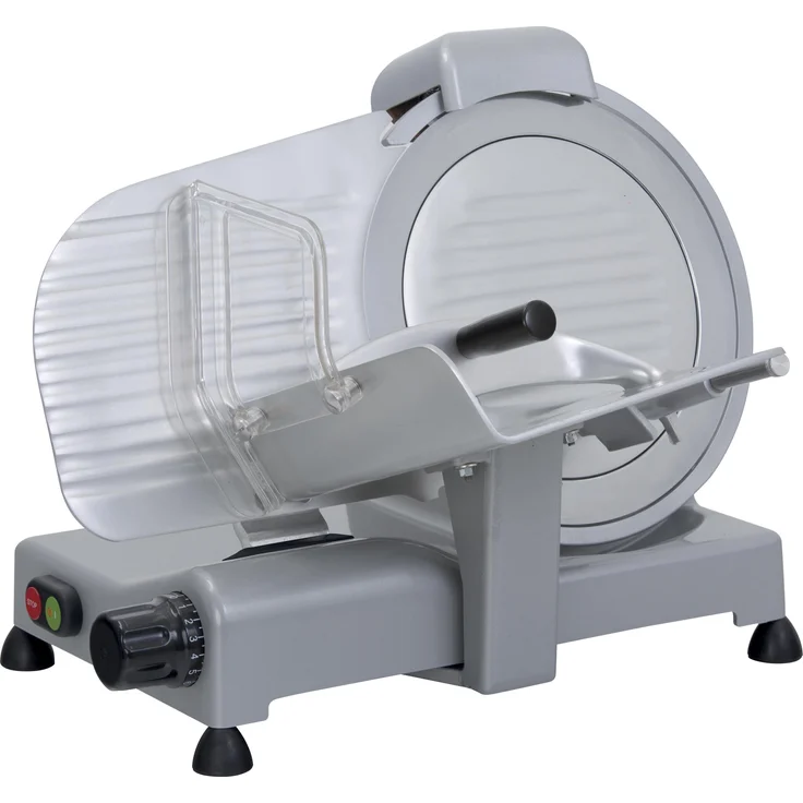 RGV Desy AF 275 F, Elektrische Aufschnittmaschine mit 150 W, 275 mm Klinge, Aluminium Grau