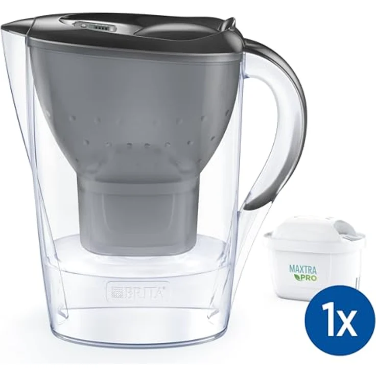 BRITA 2,4 l Filterkanne mit MAXTRA Pro All-in-1-Kartusche, geschmacksverbessernd, blau – Bild 2