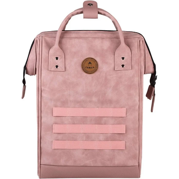 CABAIA Tagesrucksack Adventurer M Nubuck (3-tlg), Cityrucksack mit austauschbaren Vordertaschen, veganer Lederoptik-Look – Bild 1