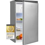 Exquisit Kühlschrank KS117-3-010E silber | Kühlschrank mit Gefrierfach freistehend 82 l Volumen | Gemüsefach | Freistehender Kühlschrank mit Gefrierfach