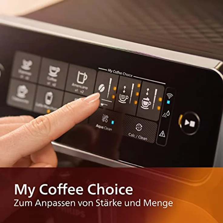PHILIPS Series 3200 Kaffeevollautomat – WLAN-Konnektivität, LatteGo Milchsystem, 5 Kaffeespezialitäten, Mit App-Steuerung, Intuitives Touchdisplay, Silber – Bild 5