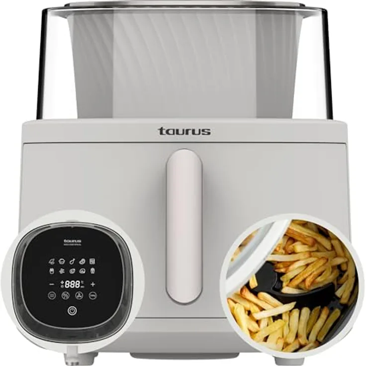 Taurus Fritteuse Airfryer Heißluftfritteuse Taurus EST9739900L Grau 1550 W