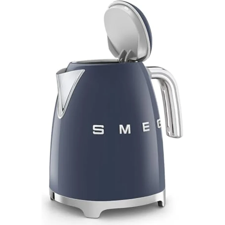 Smeg KLF03NBEU Wasserkocher, 1,7L, Edelstahl, herausnehmbarer Anti-Kalkfilter, automatische Abschaltung bei 100°C, rutschfeste Stellfüße, 2400W, Navy Blue – Bild 5