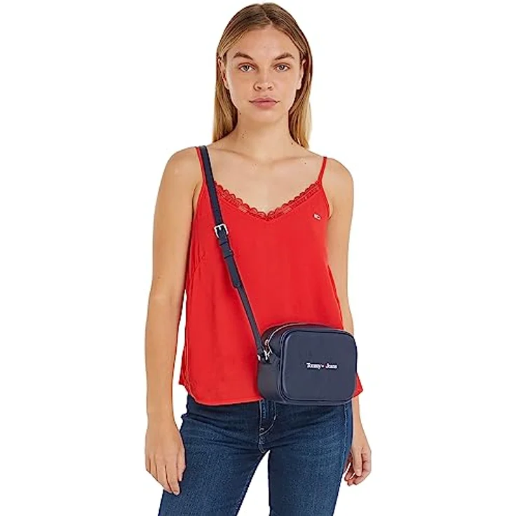 Tommy Hilfiger Jeans TJW Umhängetasche, 18 cm x 8 cm x 13 cm, 100% Polyurethan, blau – Bild 4