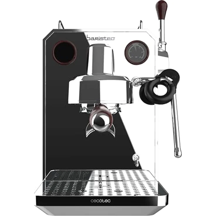 Cecotec Baristeo Intima, Siebträgermaschine mit 1850 Watt und 15 Bar Pumpdruck, Silber – Bild 2