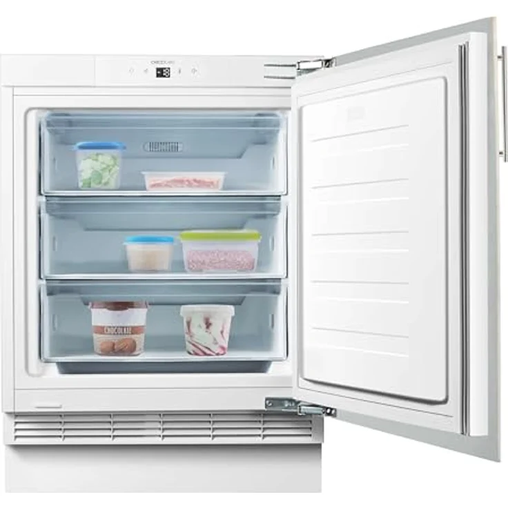Cecotec Bolero Coolmarket TF BI 101 White E, Integrierbarer Mini-Gefrierschrank mit 101 l, Touch-Display, schnellem Einfrieren, umkehrbarer Tür, einstellbarer Temperatur von -14 °C bis -24 °C – Bild 2