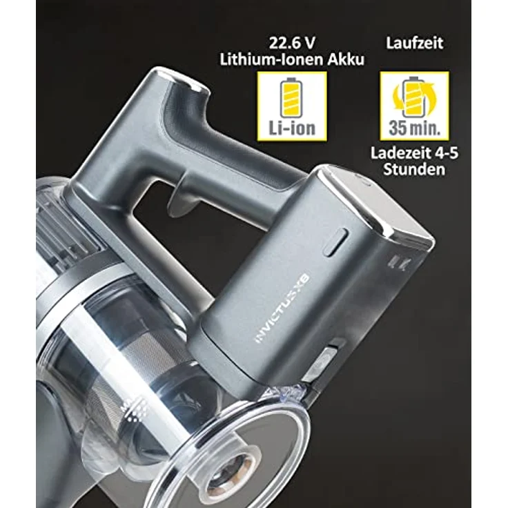Genius Invictus X8 Lithium-Ionen Akku mit Laufzeit bis 35 min, Wechselakku – Bild 3