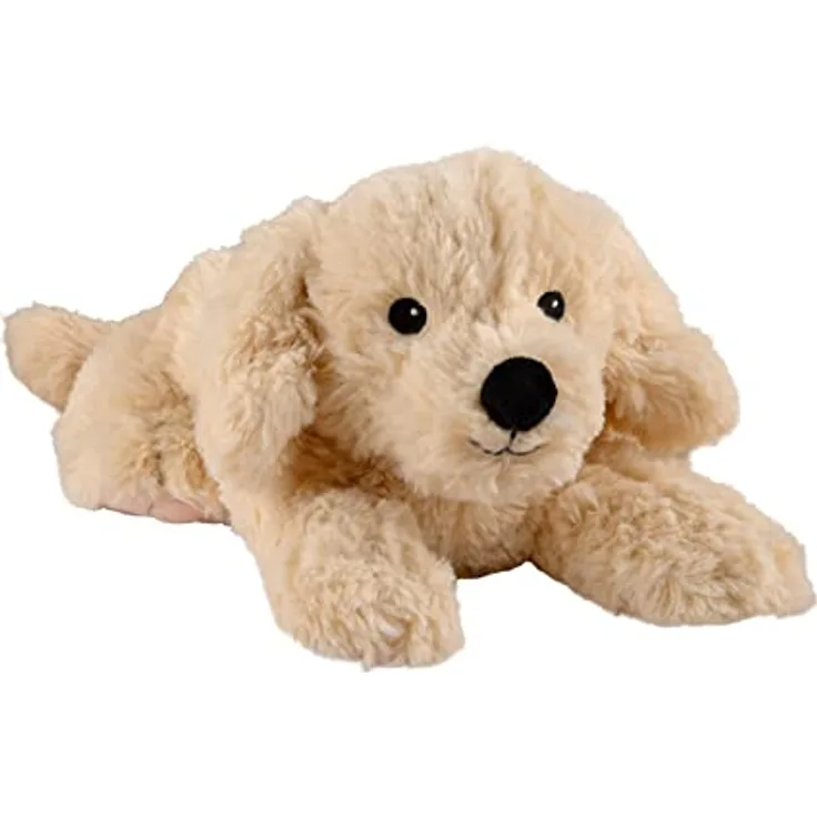 Warmies Wärmekissen/Stofftier''Golden Retriever'' herausnehmbare Hirse Lavendelfüllung 35cm 750g, Beige