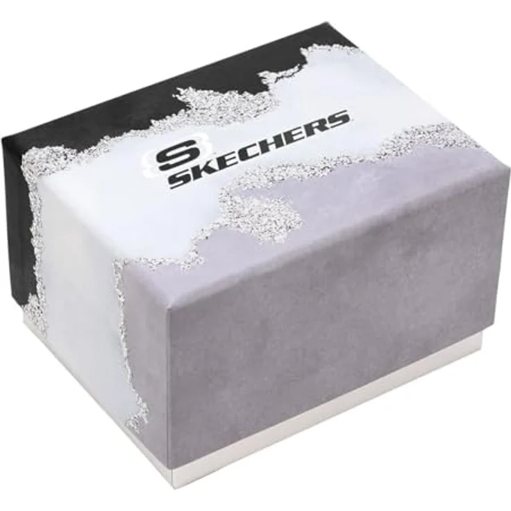 Skechers Herren Analog Quarz Uhr SR9078, 45mm Gehäuse, schwarzes Zifferblatt, Gunmetal legiertes Stahlarmband, wasserdicht bis 30 m – Bild 4