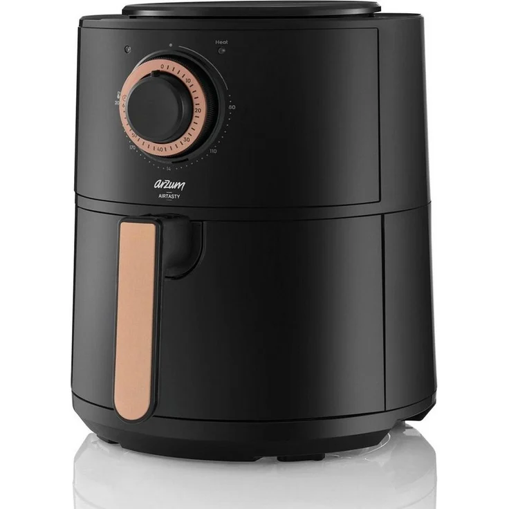 Arzum Heißluftfritteuse Airtasty Heißluftfritteuse Air Fryer Herausnehmbarer Korb Schwarz, 1350 W Leistung, 4 L Volumen – Bild 1