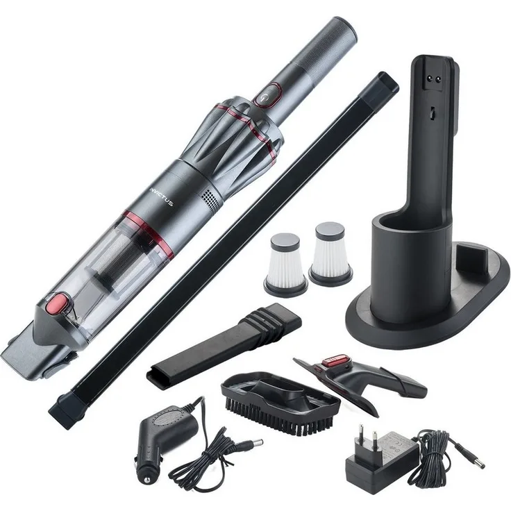 Genius Handstaubsauger Invictus One 1.0, 12-TLG grau - Beutellos & kabellos mit 11000PA - Preisvergleich