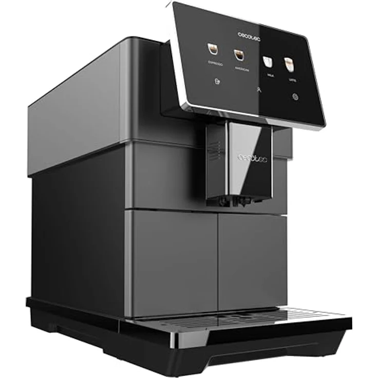 Cecotec Kaffeemaschine Vollautomat Cremmaet Tempo, 7" TFT-Bildschirm, 13 Kaffee-Rezepte, 6 Benutzerprofile, 1350 W, 19 Bar Druck, 1,5 L Wassertank, 600 ml Milchtank – Bild 2