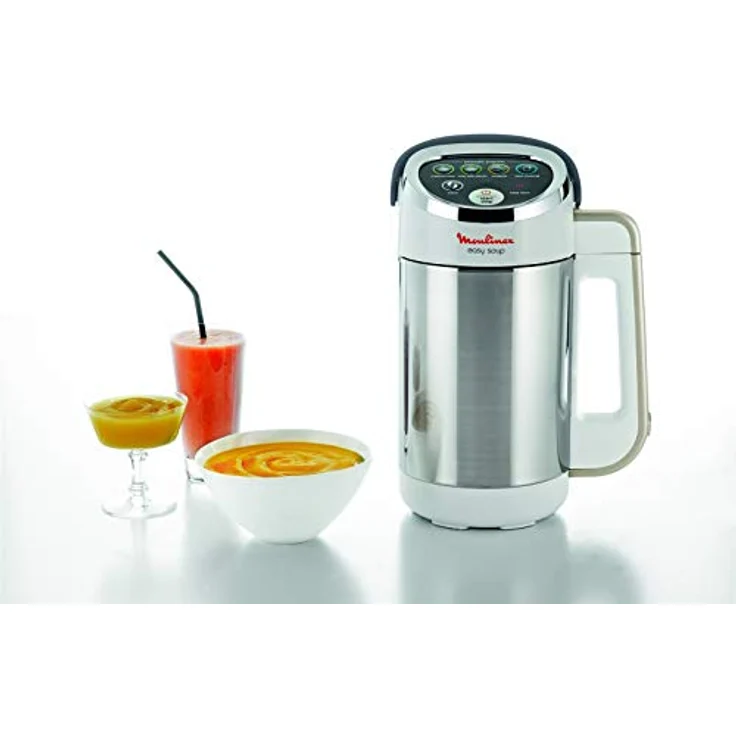 Moulinex Easy Soup LM841B10 Standmixer, 1000W, 5 Programme, 1,2L, Edelstahl, weiß – Bild 5