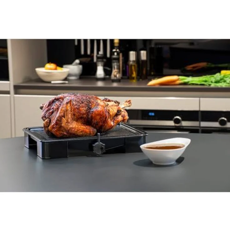 Zenker Universalbräter SRT, Bratpfanne mit patentierter Bratensaft-Funktion, 39 x 33 cm, 3 l, emaillierte Oberfläche – Bild 2