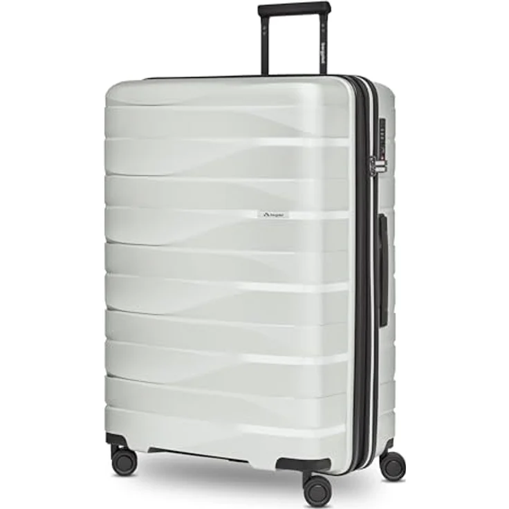 Bergpfeil Großer Hartschalen Check-in Koffer |Trolley erweiterbar 52 x 32 x 75 cm aus Polypropylen-Material | Unisex Koffer 4,3 kg | Doppelrollen & TSA-Schloss (Travel) – Bild 1