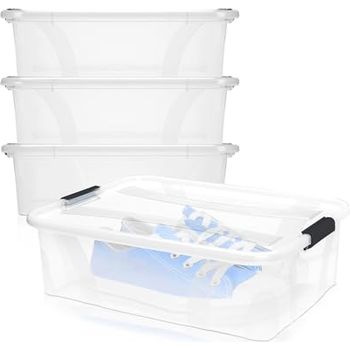 TATAY Aufbewahrungsbox 7L Mit Deckel - Transparent, BPA-frei, Mit Griffen