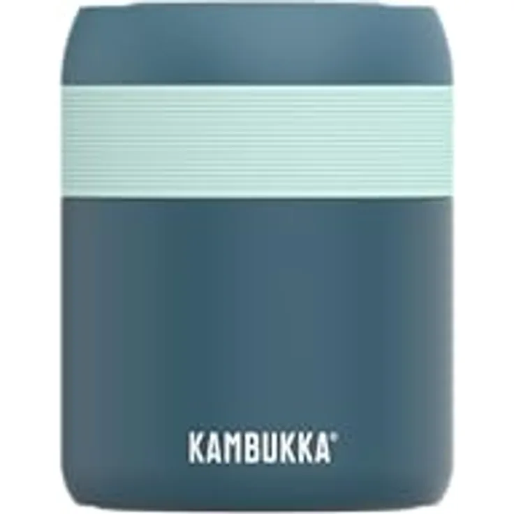 Kambukka Bora Lunchbox, 600 ml, doppelwandig, vakuumisoliert, 100% auslaufsicher, Türkis-Blau