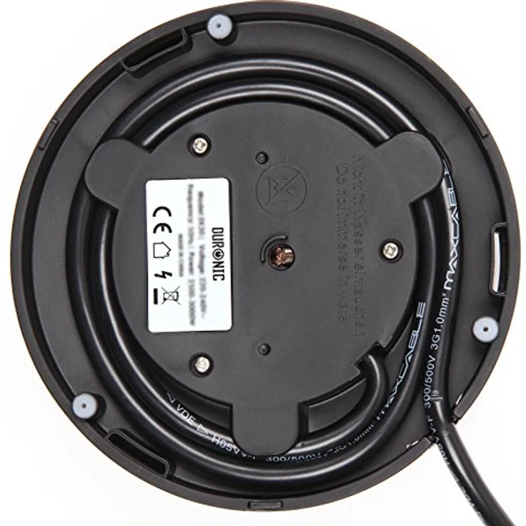 Duronic EK30 Wasserkocher, 3000W, 1,5L, doppelwandig, einstellbare Temperatur und Thermostat, schwarz – Bild 10