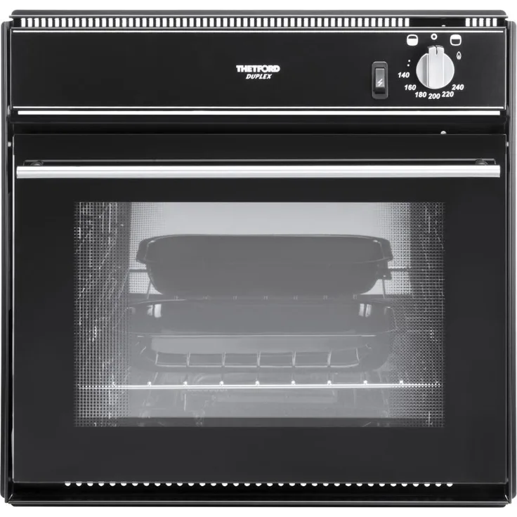 Thetford Mini-Ofen Gaz Grill Duplex 36l, Einbau-Gasbackofen mit elektronischer Zündung und Edelstahl-Innenraum