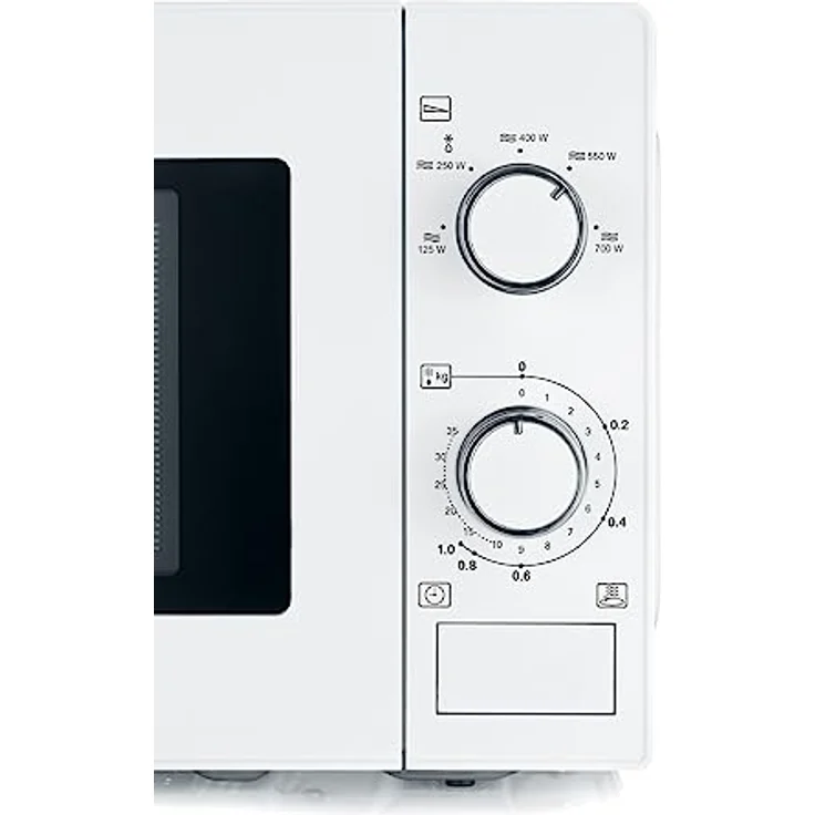 Severin MW 7770 Mikrowelle, Standgerät, 20 Liter Garraum, 700W, inkl. Drehteller, Drehregler, weiß – Bild 6
