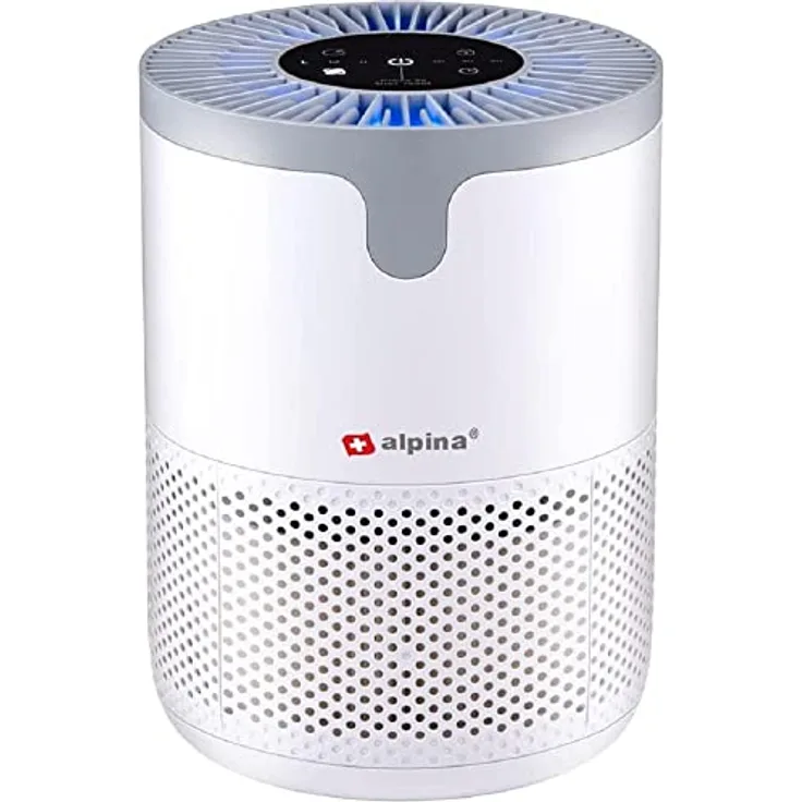 alpina Luftreiniger - HEPA-Filter - Ionisator - 230V - 12W - 60 m³/h - Weiß