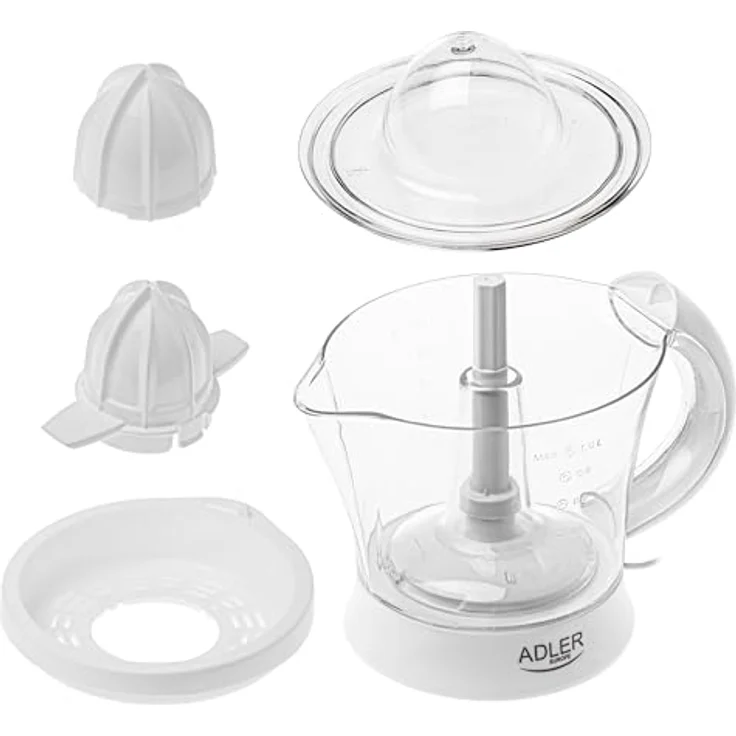ADLER AD 4014 Elektrische Zitruspresse, 40W Leistung, zwei austauschbare Presskegel, automatisierter Betrieb, hygienisches Design – Bild 5