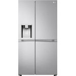LG GSLV91MBAC Side-by-Side Kühlschrank mit Eis-, Crushed Ice und Wasserspender | Total No Frost | UV Nano Technologie| Doorcooling+ | Essence Matte Black
