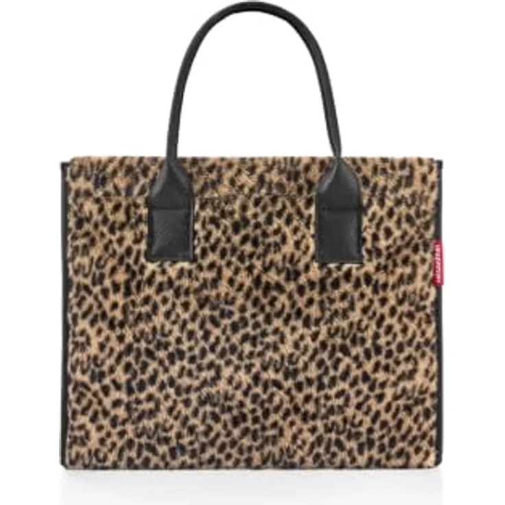 REISENTHEL® Shopper Daily Shopper, Polyester, 22l Volumen, leo fake fur, Magnetverschluss, 42cm x 17cm x 35cm – Bild 1