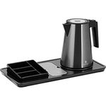 Royal Catering RC-HKS03 Wasserkocher Kaffee- und Teestation 1,2 L 1800 W Edelstahl schwarz