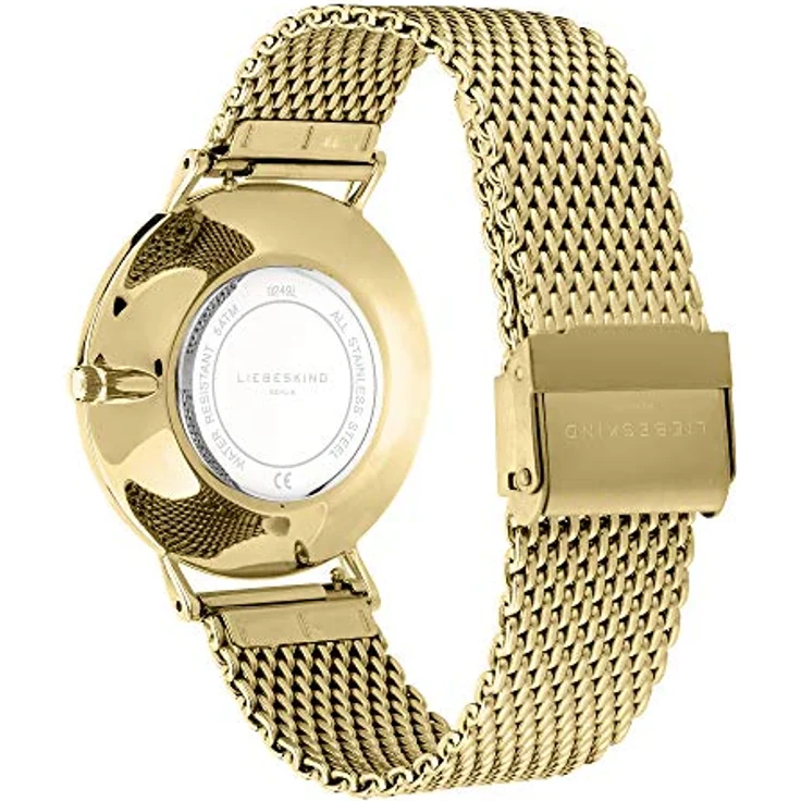 Liebeskind Berlin Damen Analog Quarz Uhr mit Edelstahl Armband LT-0249-MQ, Ip Gold-Silber, 50m wasserfest – Bild 4