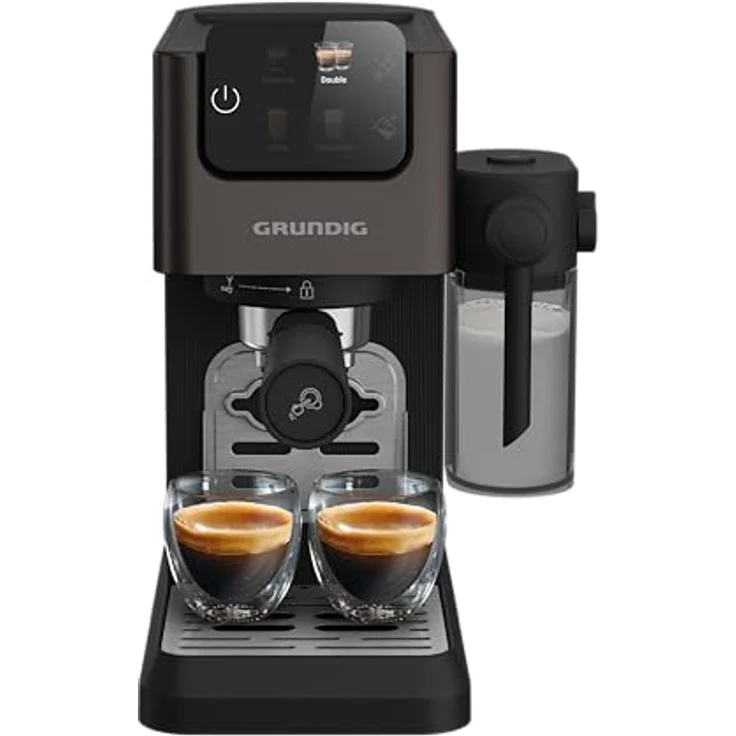 GRUNDIG KSM 6430 Delisia Coffee Series DC5300, Espressomaschine mit Milchschaumeinstellung, 4 Kaffeesorten, 20 bar Brühdruck – Bild 2