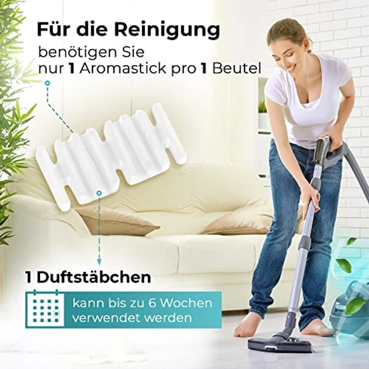 VIOKS SET 12x Staubsauger Duftstäbchen im Blister - Staubsauger Deo/Staubsauger Duft für Staubsauger Vorwerk Kobold VK140, VK150, FP140, FP150 ua – Bild 5