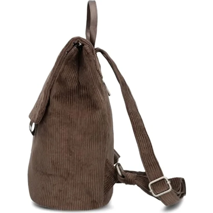 Zwei Mademoiselle.M City Rucksack, braun, 29 cm, 100% Polyurethan, praktische Größe für den Alltag – Bild 5