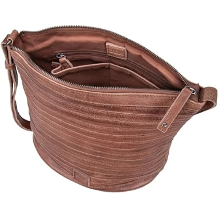 FredsBruder Gürtelinchen Umhängetasche, Leder 23 cm, in klassischem Schwarz – Bild 3