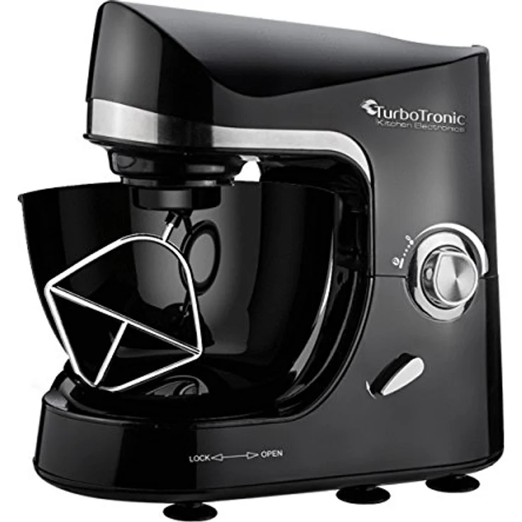TurboTronic by Z-Line ProMix+ TT-007 Küchenmaschine, 2000 W mit 5 l Edelstahl-Rührschüssel, Fleischwolf & 1,5 l Glasmixer-Aufsatz, variabel einstellbar – Bild 8