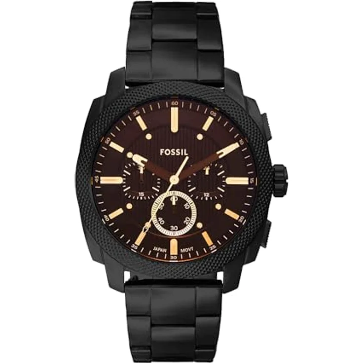 Fossil Chronograph MACHINE FS6097, Armbanduhr mit präzisem Quarzwerk und stylischem Design in Schwarz – Bild 1
