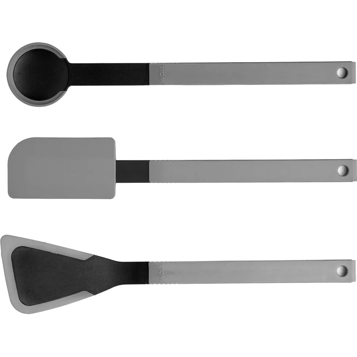 WOLL Kochbesteck-Set Cook it, 3-tlg. aus hochwertigem Kunststoff und Silikon, hitzebeständig bis 220 Grad