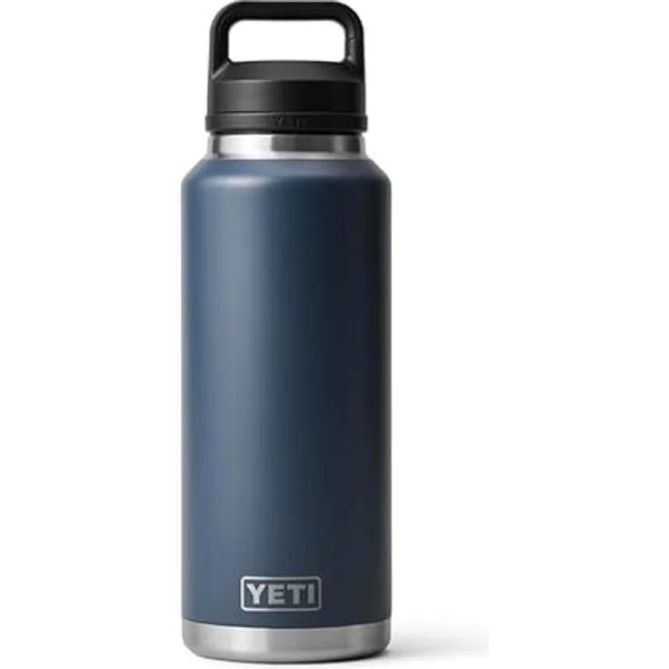 YETI Rambler Flasche mit Chug-Verschluss, 46 oz (1,3 L), doppelwandige Vakuumisolierung, Navy, 100 % auslaufsicher, spülmaschinenfest – Bild 2