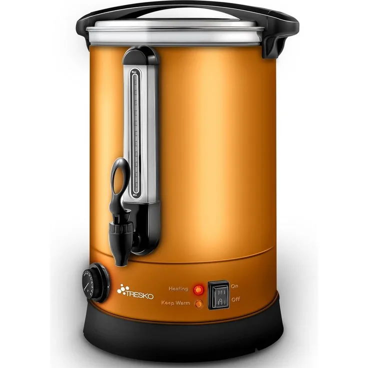 TRESKO Glühweinkocher Einkochautomat aus Edelstahl, 10 & 20 Liter, mit Temperaturregler 30-110°C
