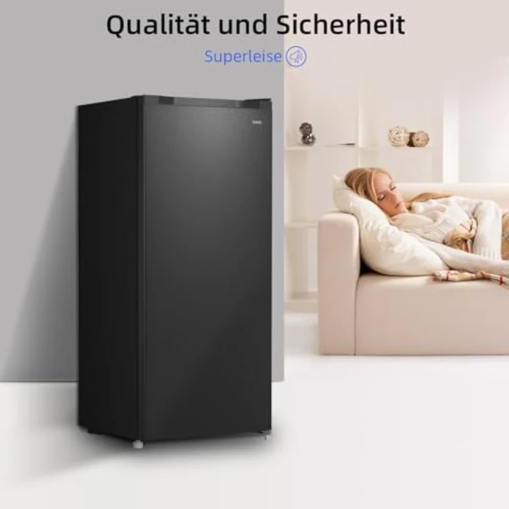 CHIQ Gefrierschrank FSD160D4E, 145L mit wechselbarem Türanschlag, sehr leise 41dB, manuelle Abtauung, 126 x 54 x 55 cm, 12 Jahre Garantie auf den Kompressor* – Bild 5
