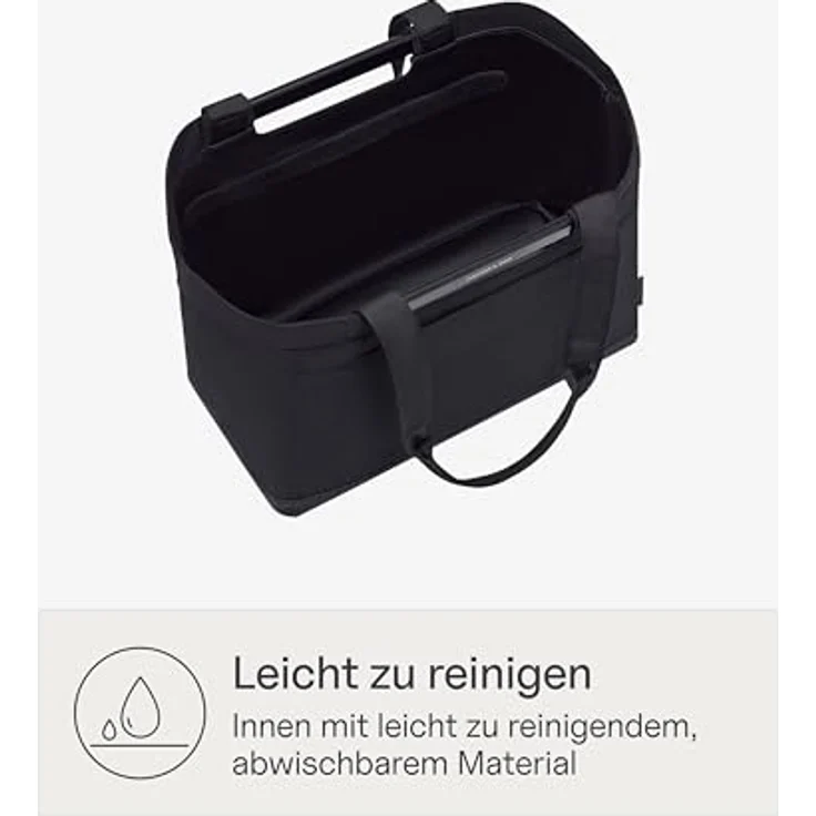 Kapten & Son Vaasa Shopper Tasche, 48 cm, schwarz, 100% Polyester, 28 cm x 30.5 cm – Bild 5