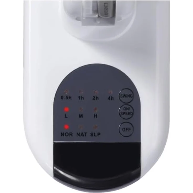 Sygonix Wandventilator SY-6661432, 45W Wandventilator mit 430mm Durchmesser, Weiß, fernsteuerbar und oszillierend – Bild 4