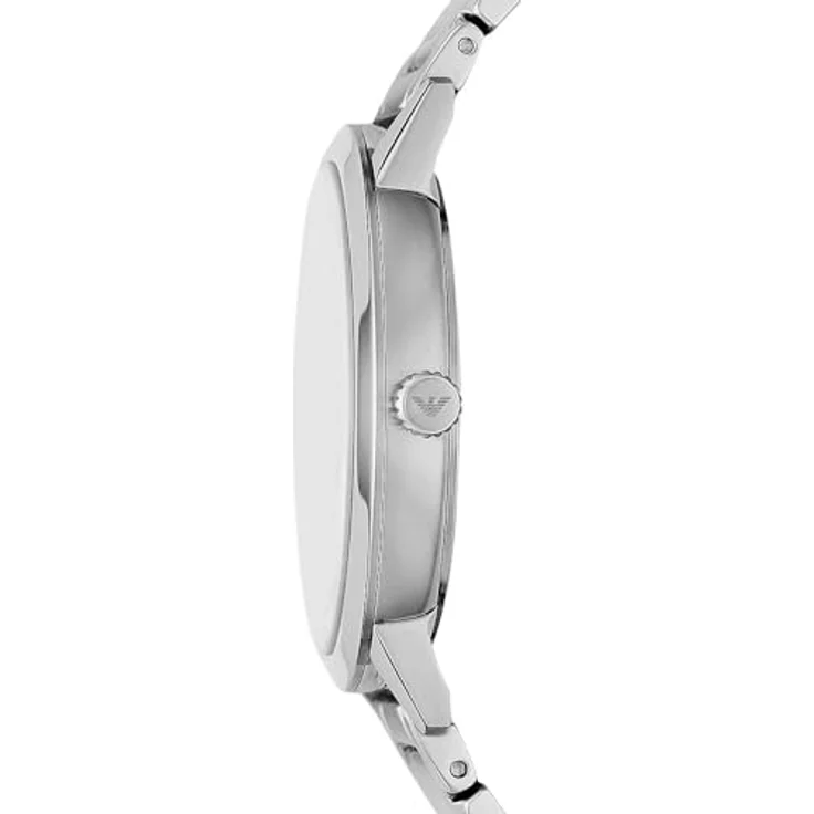 Emporio Armani Herrenuhr 3-Zeiger-Werk Datum Edelstahl, AR11575, grünes Zifferblatt – Bild 4