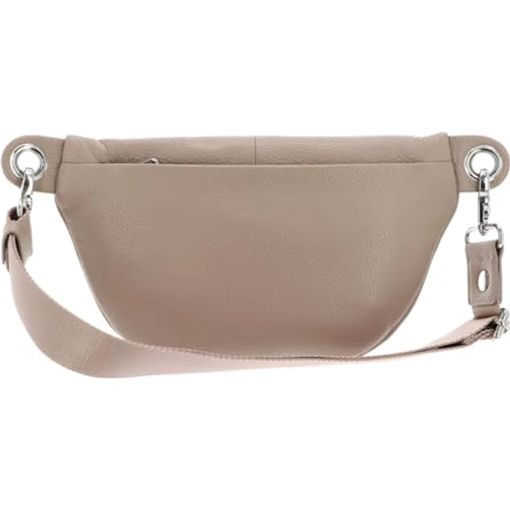 Mandarina Duck Mellow Leather Gürteltasche, 100% Leder, beige, 30 cm x 10 cm x 16 cm – Bild 3