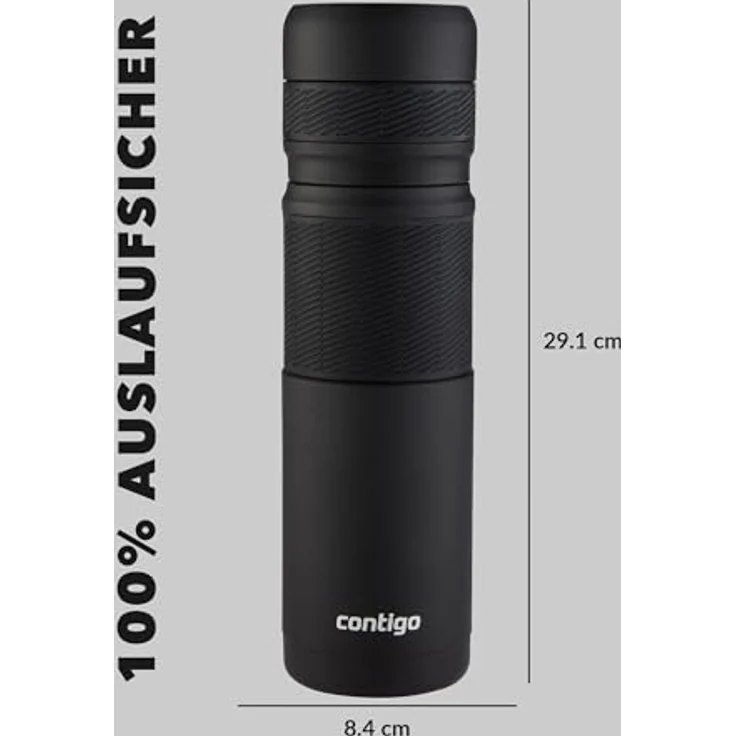 Contigo Thermoflasche Thermalock, Edelstahl Isolierbecher, Kaffebecher to go, auslaufsicher, spülmaschinenfester Deckel BPA-frei, 740 ml – Bild 10