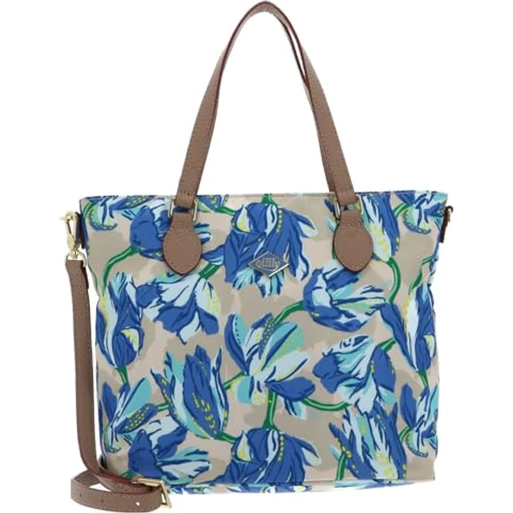 Oilily Hella Handtasche 26 cm, Beige, aus widerstandsfähigem Polyester mit abnehmbarem Umhängeriemen und praktischen Fächern – Bild 1