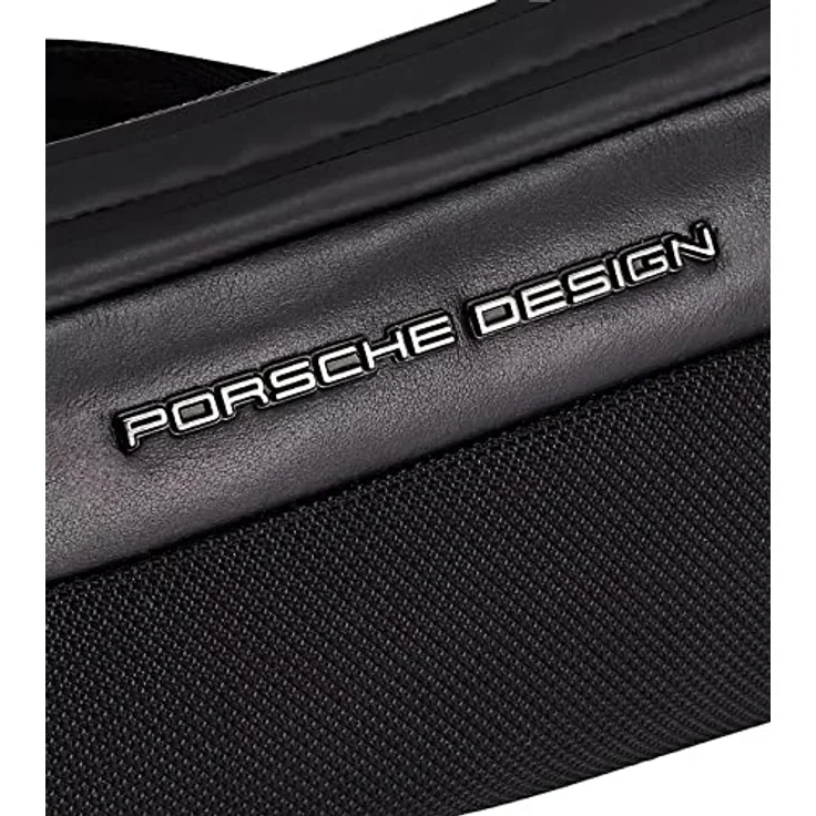 Porsche Design Roadster Umhängetasche, 100% Leder, 20 cm x 4 cm x 12 cm, schwarz – Bild 5