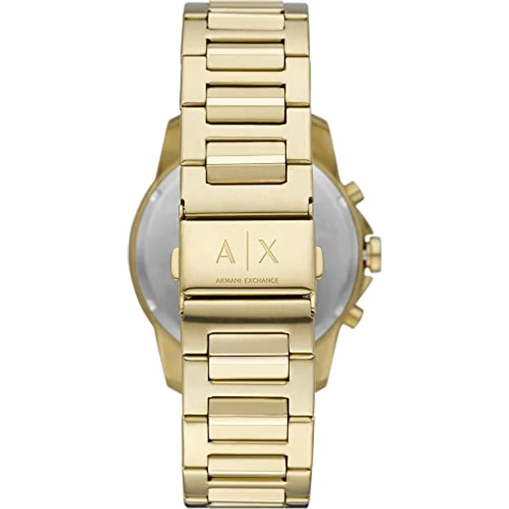 Armani Exchange Uhr für Herren , Chronographenwerk, 44mm Gold Edelstahlgehäuse mit Edelstahlarmband, AX1721 – Bild 2