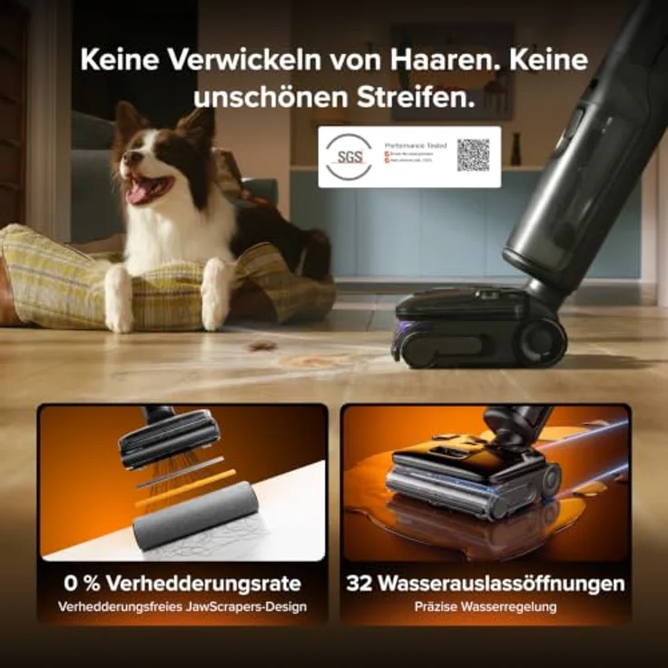 Roborock F25 Steam Set, Nass Trockensauger mit 25.000 Pa Saugkraft, 180 °C Dampfmopp und Hochtemperatur-Selbstreinigung – Bild 7